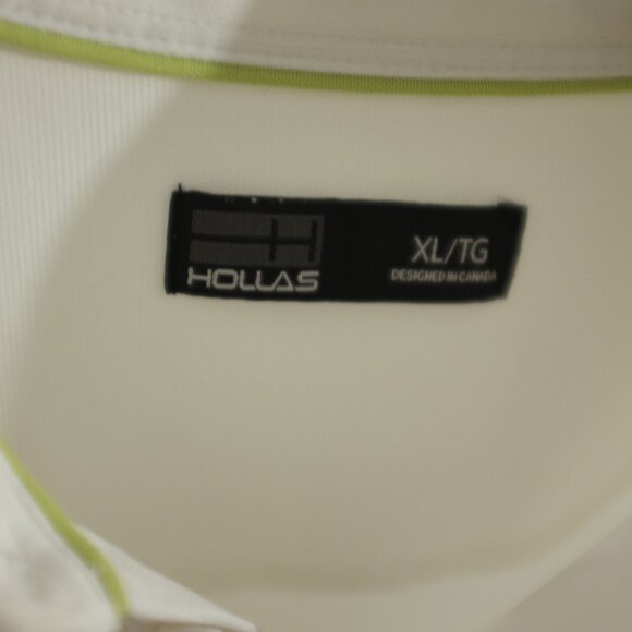 COPY - Hollas white golf polo grid size XL - Picture 6 of 8